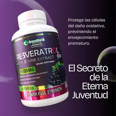 Resveratrol - Suplemento Potenciador & Rejuvenecedor